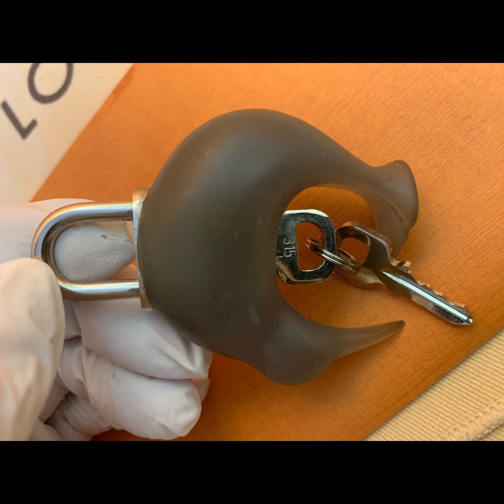 Authentic Louis Vuitton Bag Charm Lock Rare! Limited Edition